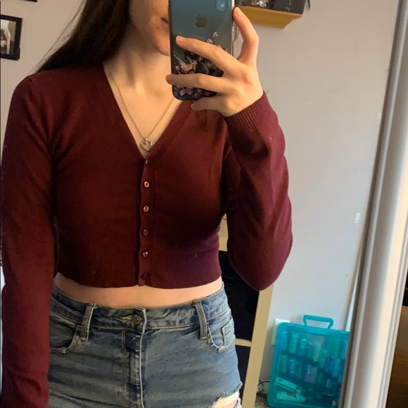 Long sleeve crop top - Picture 2 of 2